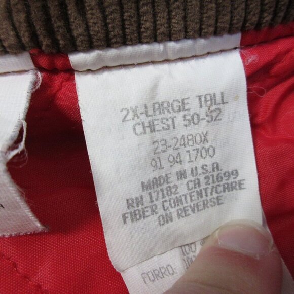 Walls Blizzard Pruf Insulated Coverall Men 2X Brown Canvas 100% Cotton Vtg 1918 - Picture 4 of 16